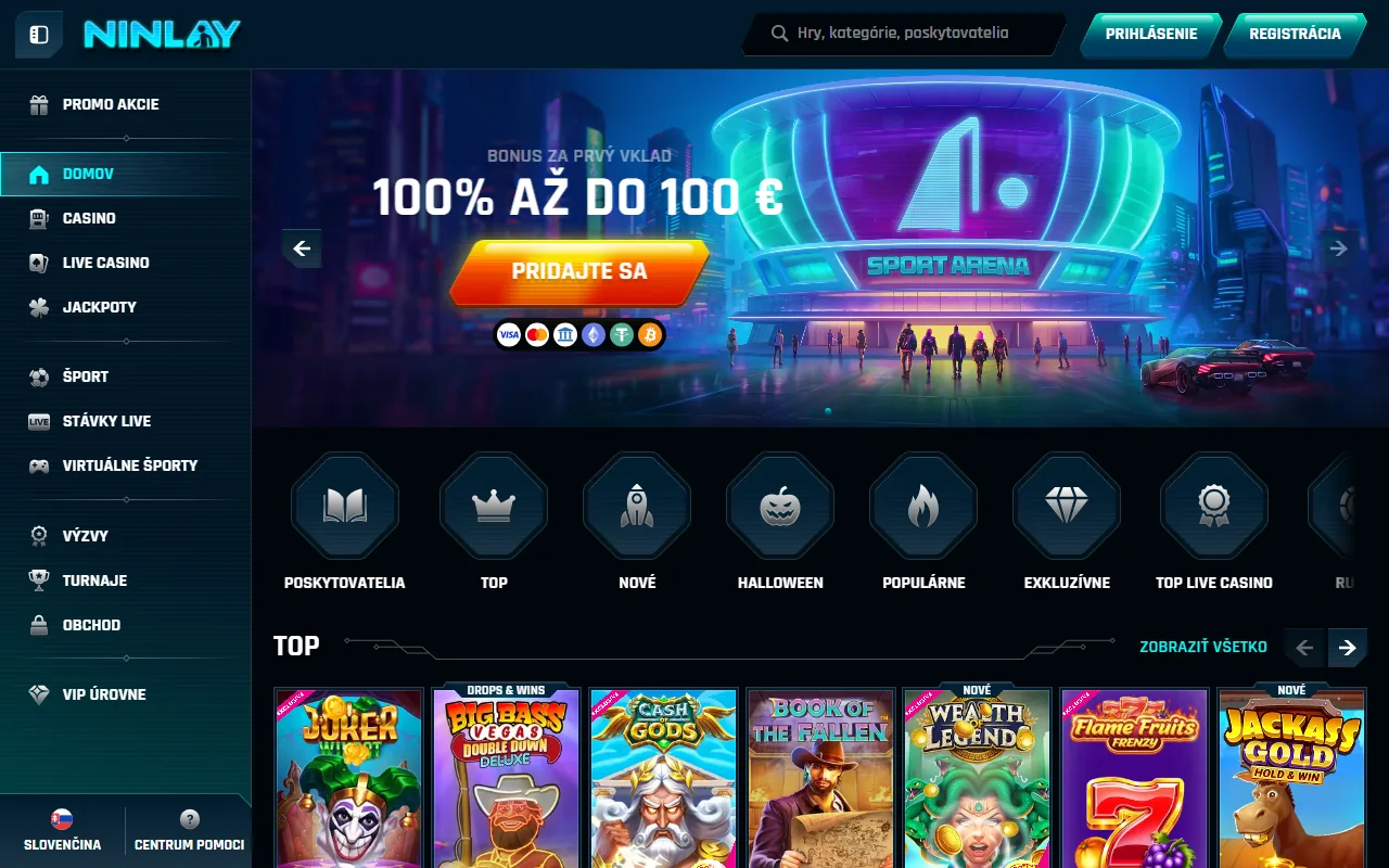 Startseite von ninlay.com (Screenshot)